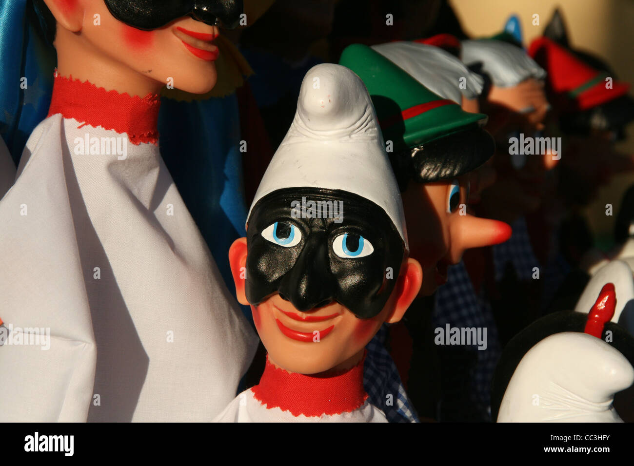 punch and judy type puppets dolls characters on gianicolo hill rome