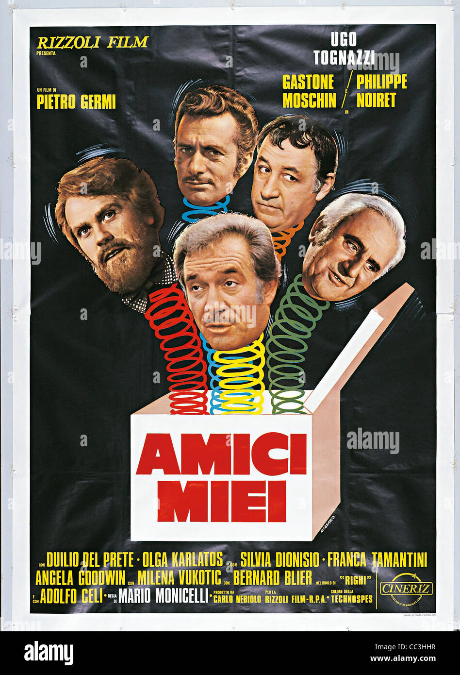 Manifesto, Cinema, 20th Century. y Friends, 1975. Directed By Mario Monicelli. Stock Photo