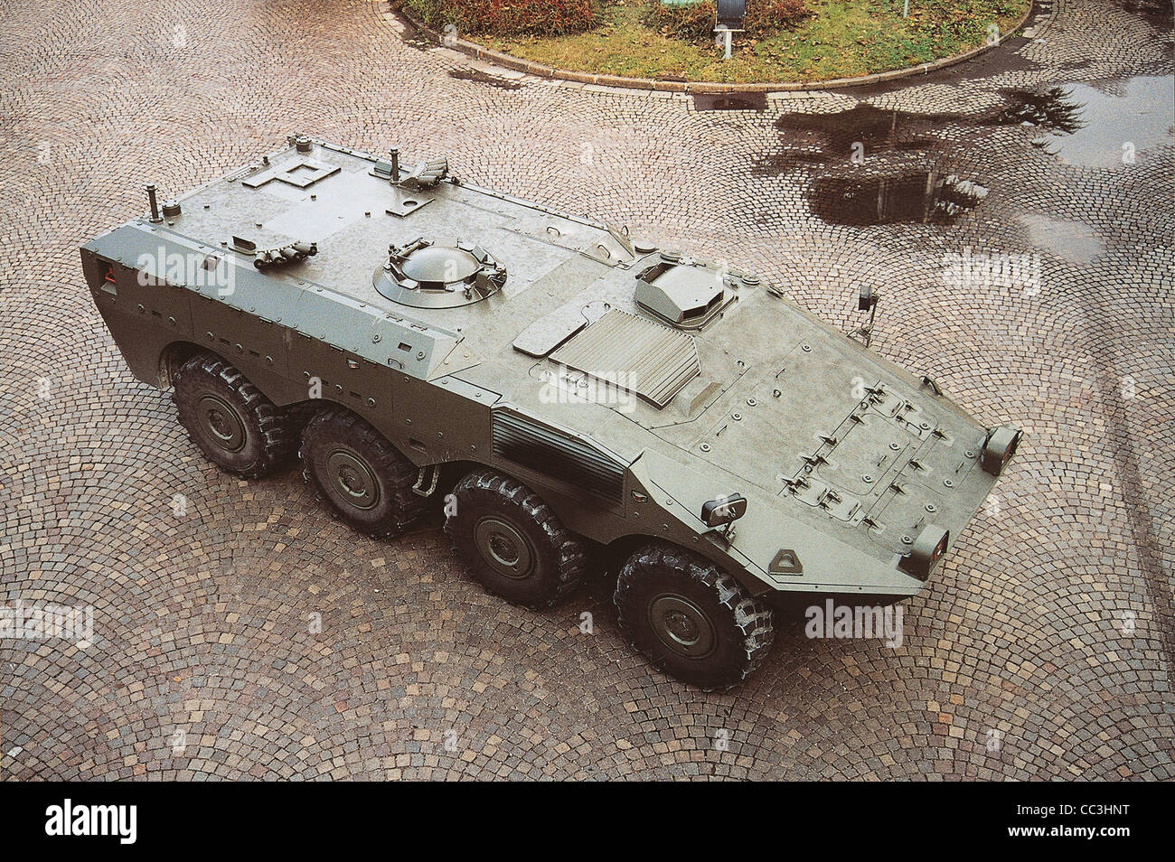 Military Vehicles 20th Century Italy Prototype Armored Command Post Hull Centauro Nineties Stock Photo
