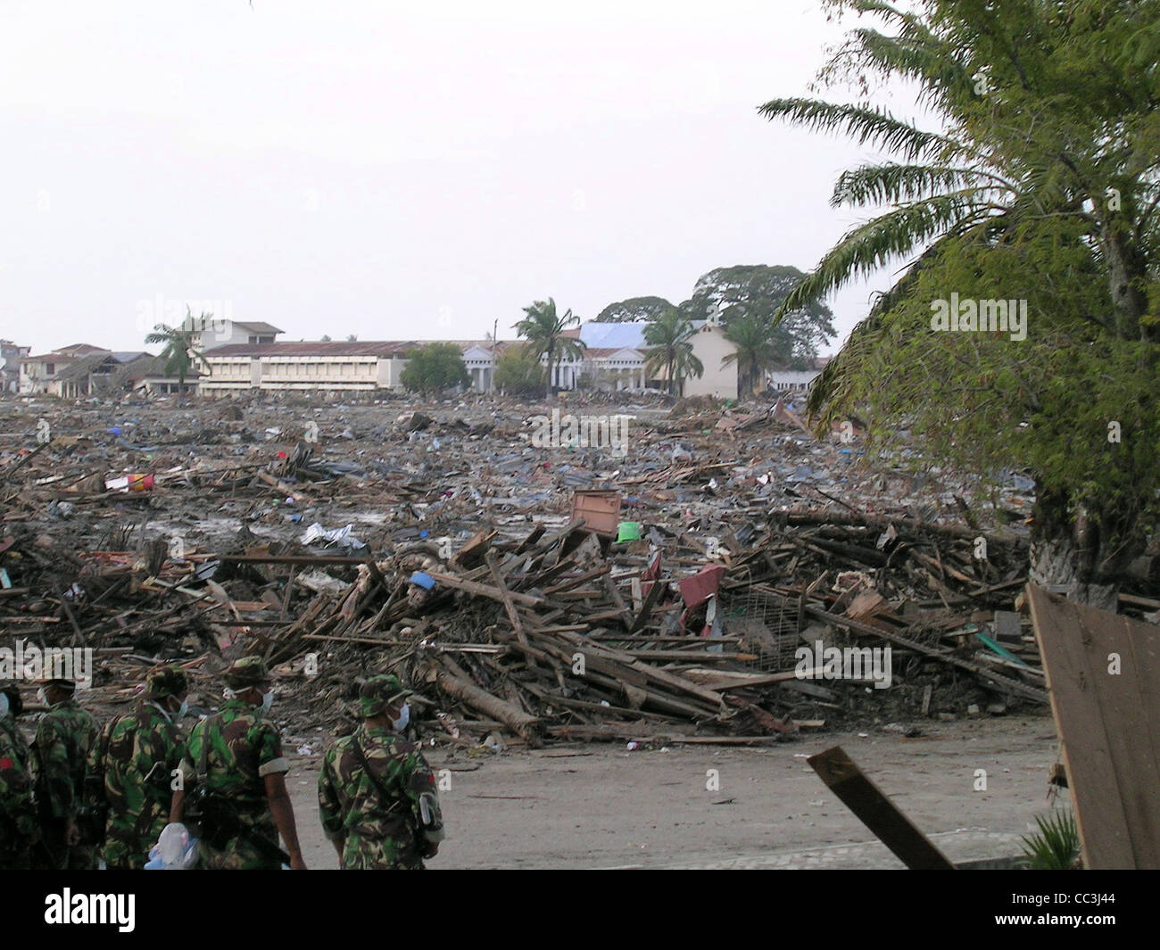 Tsunami damage in banda aceh indonesia