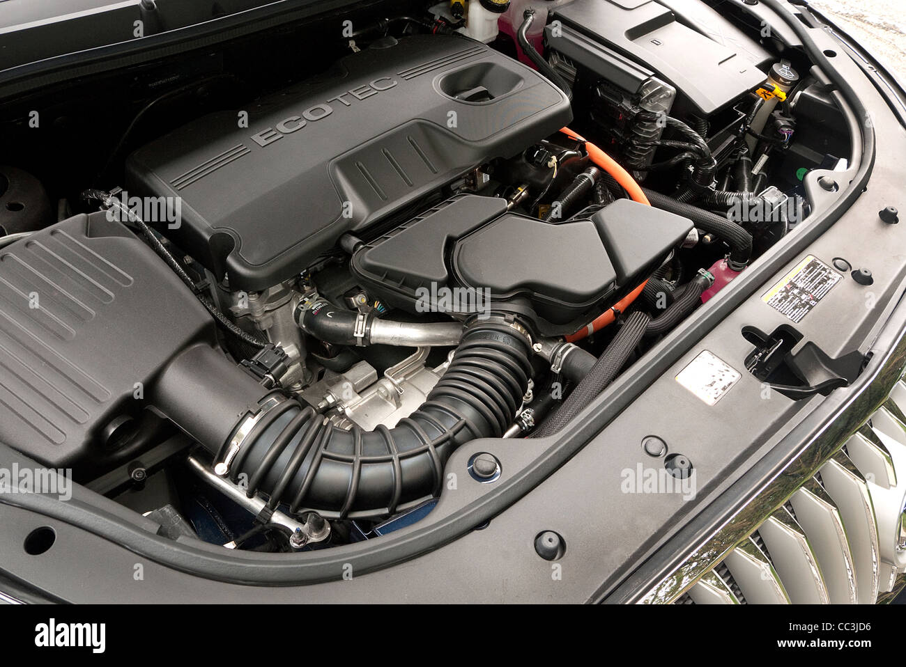 Buick La Crosse E assist Engine conpartment Stock Photo