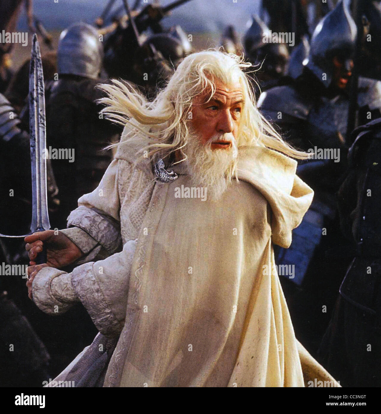 THE LORD OF THE RINGS 2001-2003 New Line Cinema film with Ian McKellan as Gandalf Stock Photo