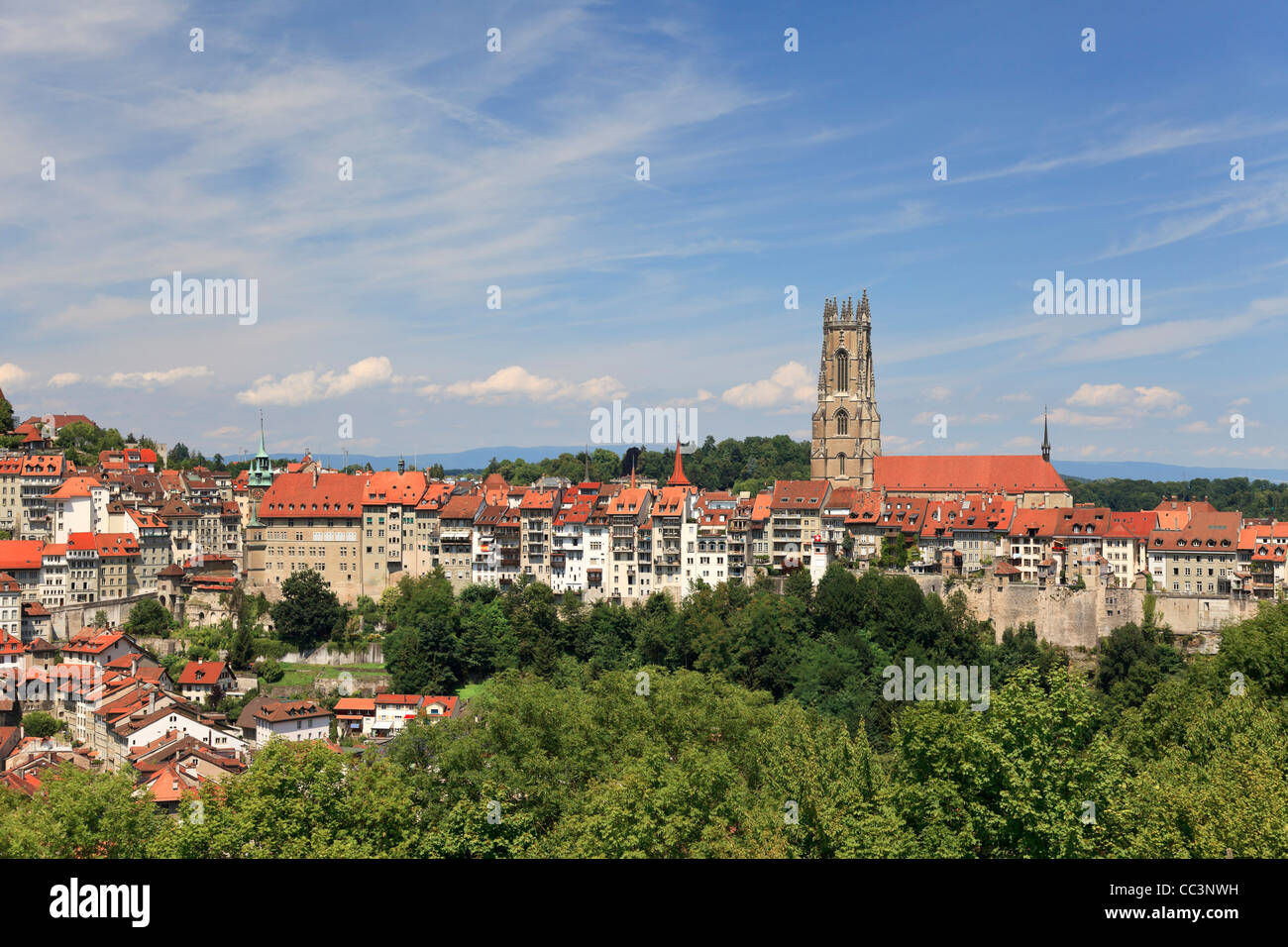 Switzerland, Fribourg, Old Town Stock Photo