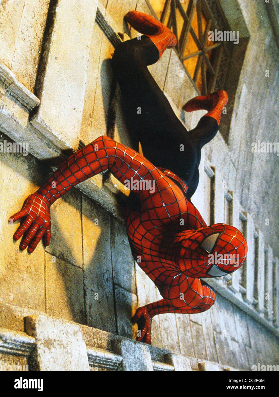 SPIDER-MAN 2002 Columbia Pictures/Marvel Enterprises film with Tobey Maguire Stock Photo