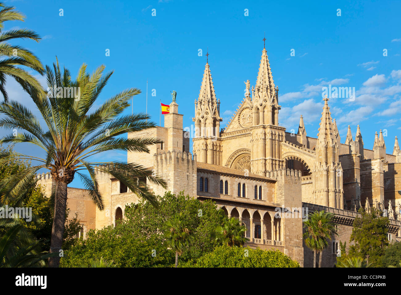 Cathedral La Seu, Palma de Mallorca, Mallorca, Balearic Islands, Spain Stock Photo