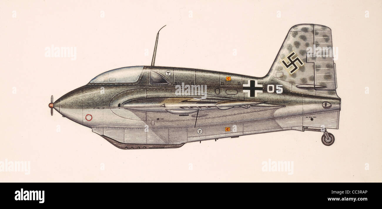 Air Force Germany th Century Esserschmitt Me 163 Komet Rocket Powered Fighters Operating During The Second World War Stock Photo Alamy
