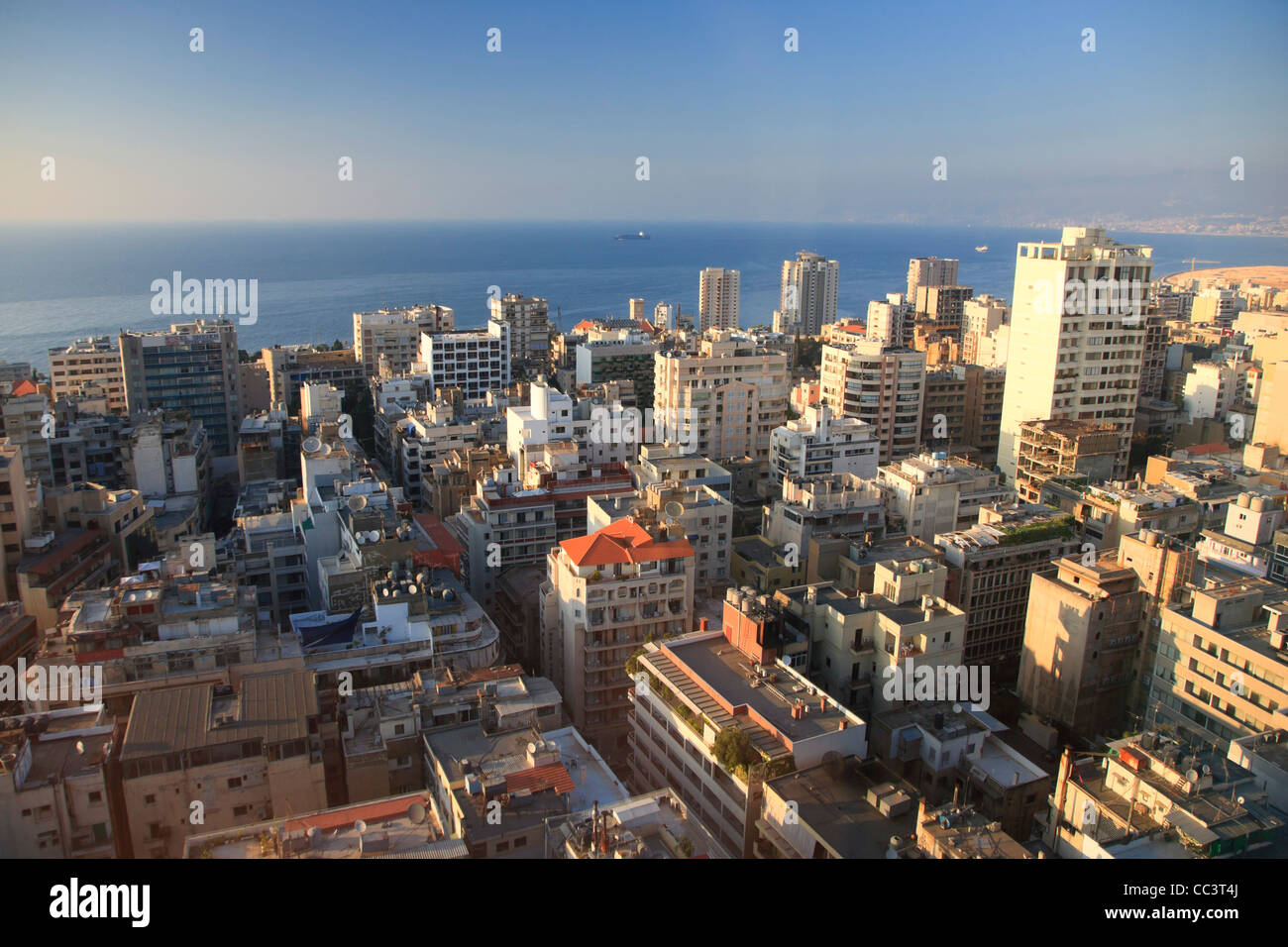 Lebanon, Beirut, aerial view Stock Photo