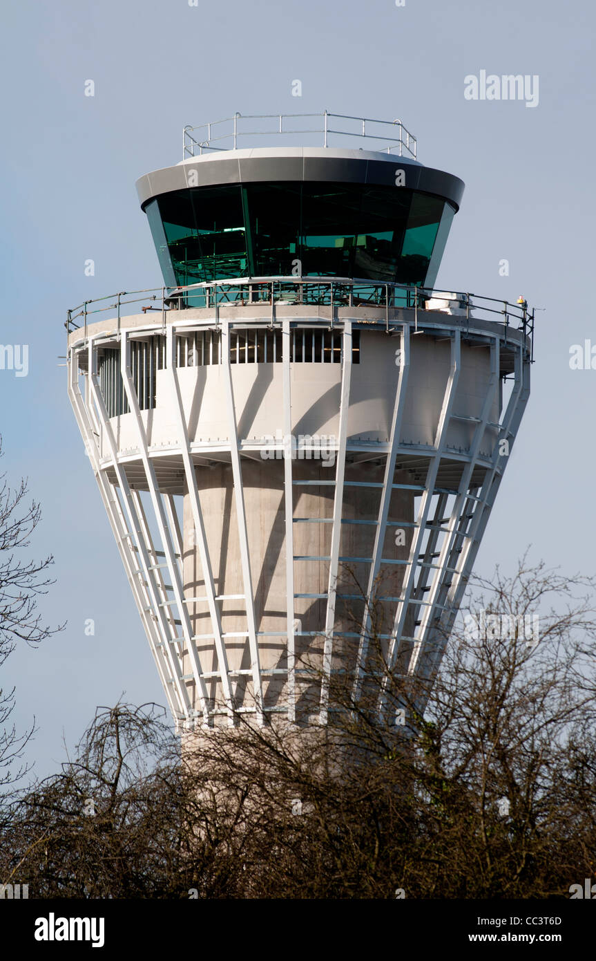 New Air Traffic Control Tower at Birmingham Airport, under construction, UK Stock Photo