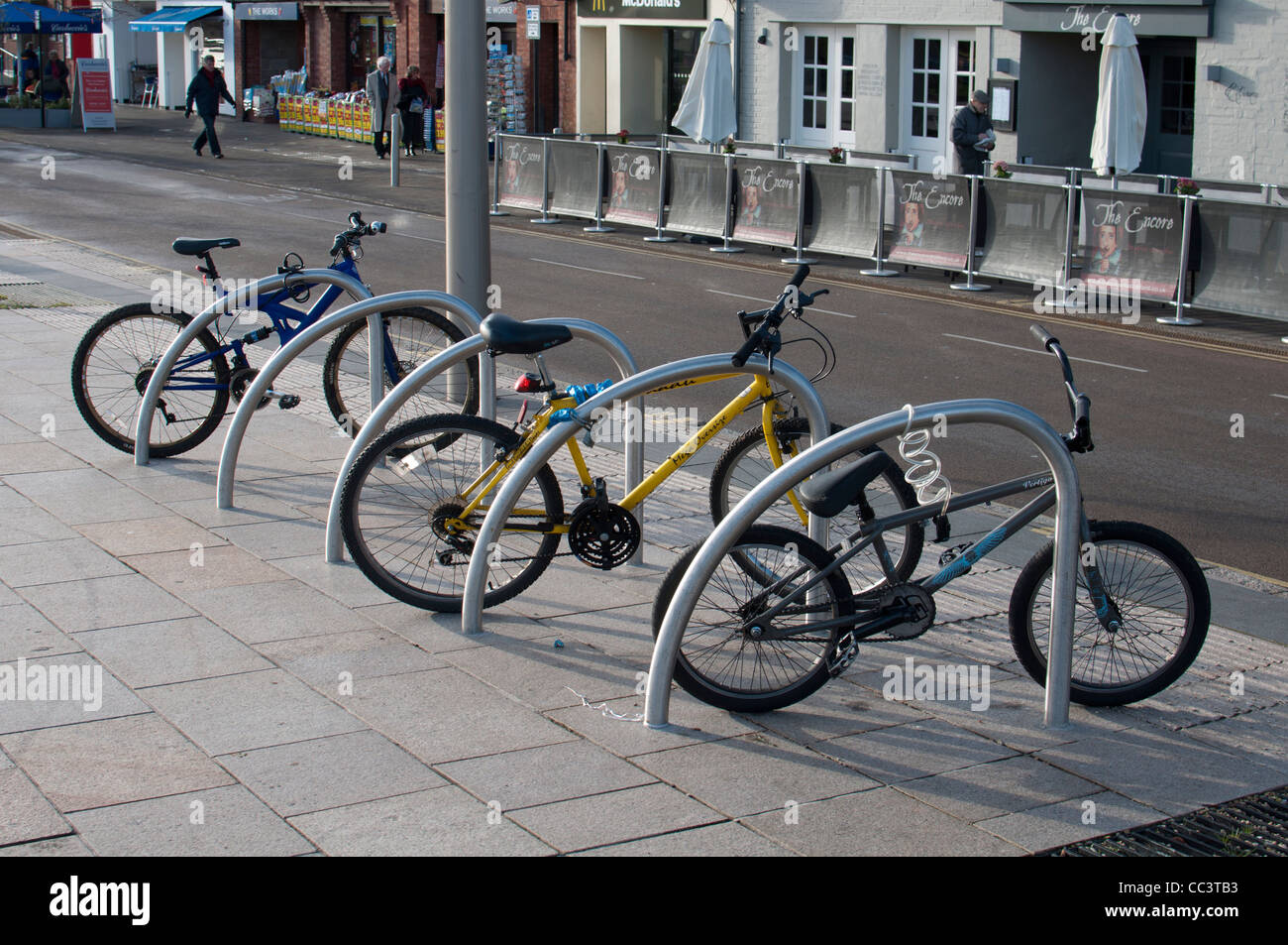 Public bicycle racks hires stock photography and images Alamy