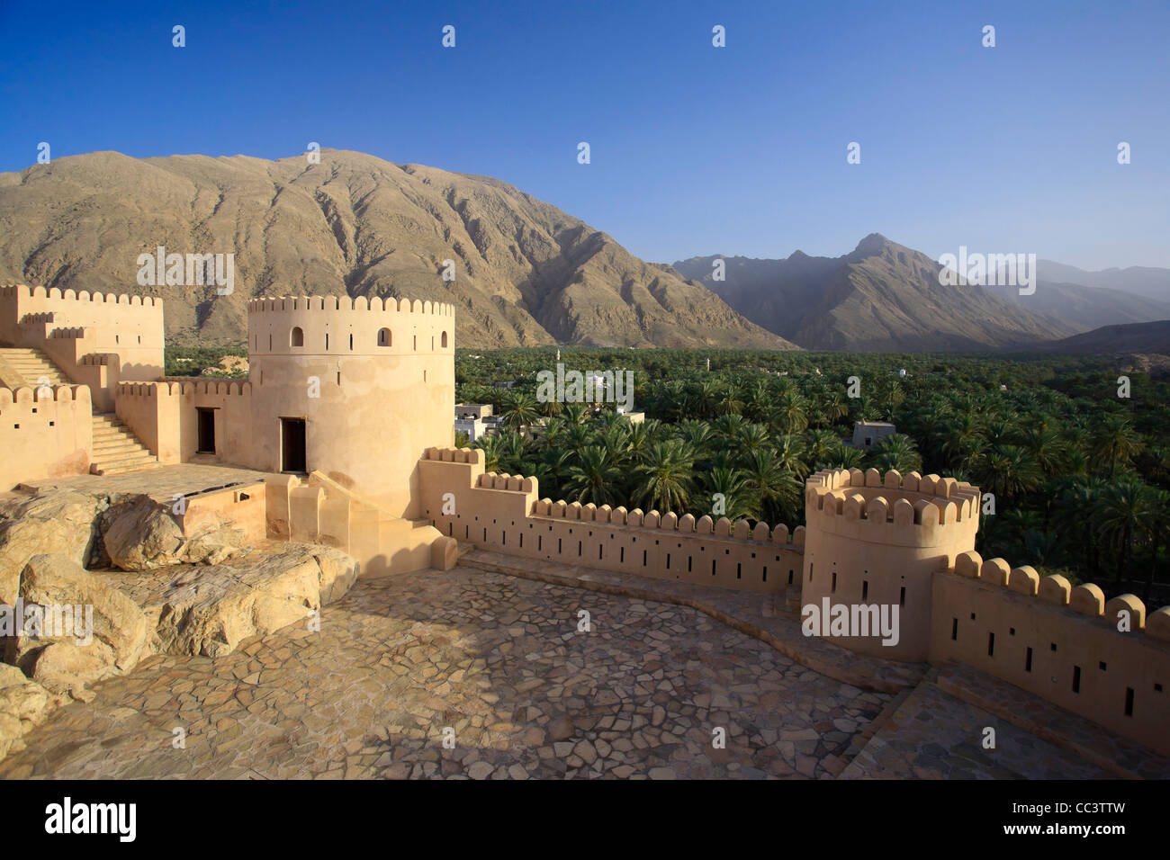 Oman, Nakhal, Nakhal Fort Stock Photo