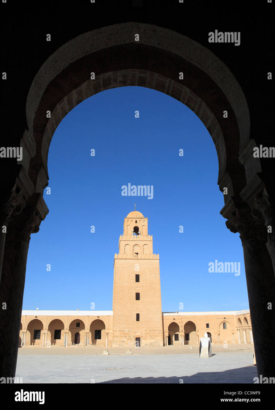 Great Mosque (Sidi Oqba), Kairouan, Tunisia Stock Photo