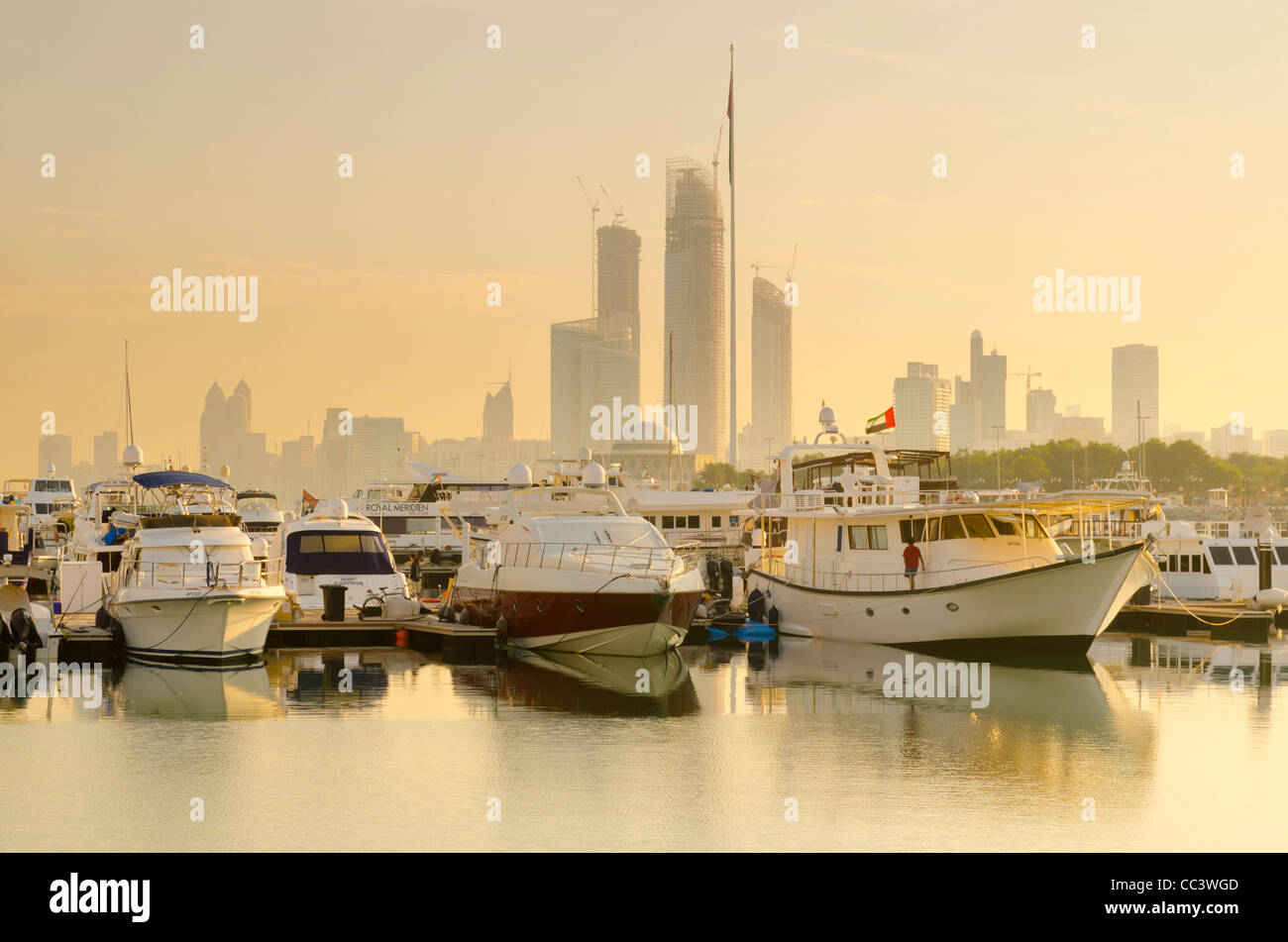 United Arab Emirates, Abu Dhabi, City Skyline from Abu Dhabi