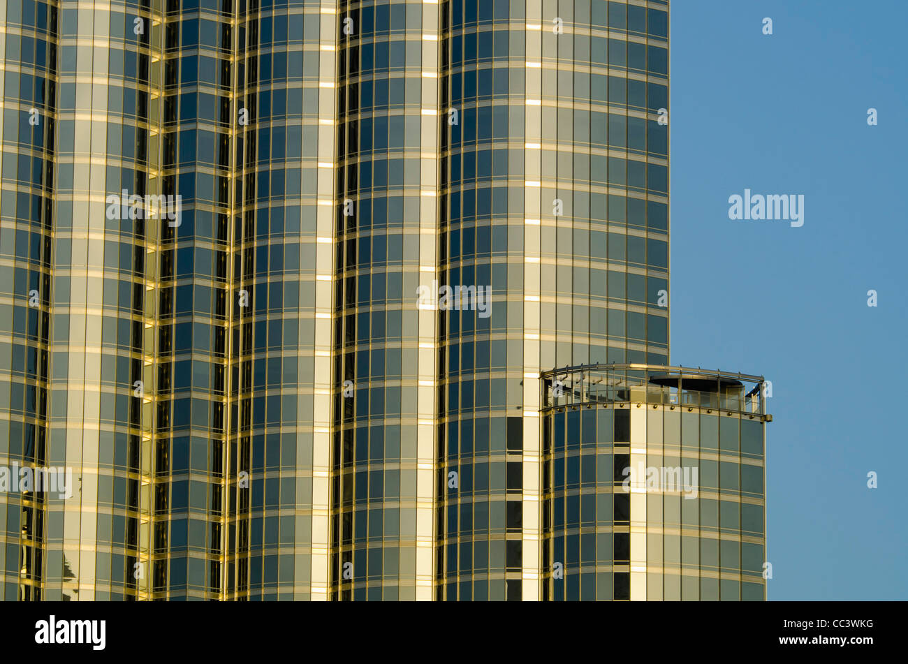 UAE, Dubai, Burj Khalifa Stock Photo