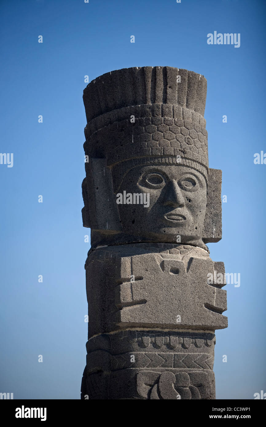 Giant of the Temple of the Morning Star at the archeological site of ...