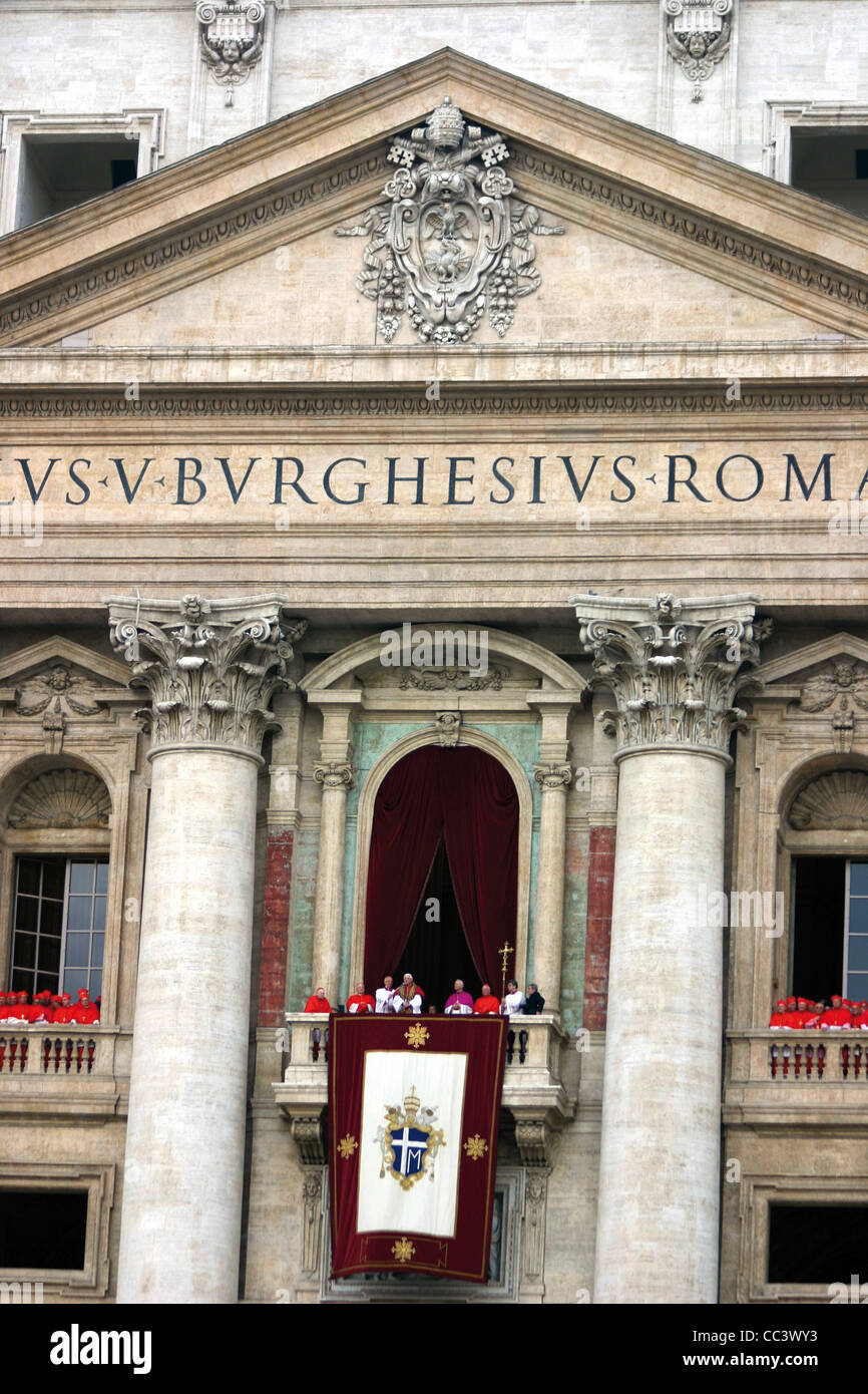 Vatican City 21St Century - April 20, 2005. Proclamation Of Pope Benedict XVI Stock Photo