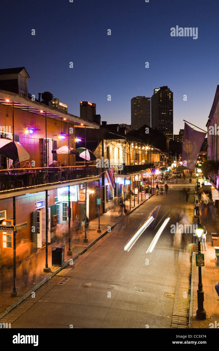Bourbon Street New Orleans Louisiana Usa Stock Photo - Download