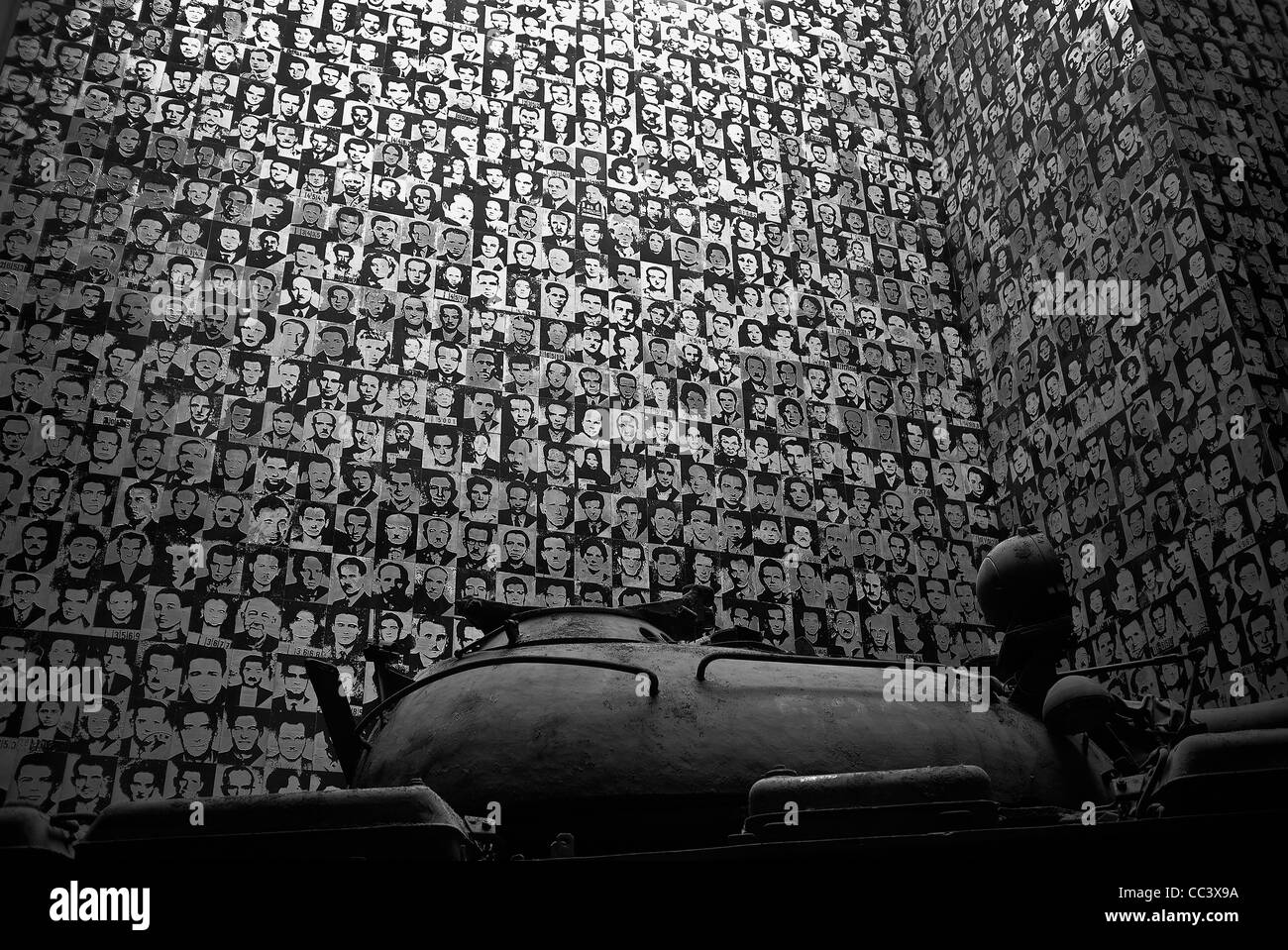 Buda & Pest, Hungary, Museum of Terror, wall dedicated to the victims ...