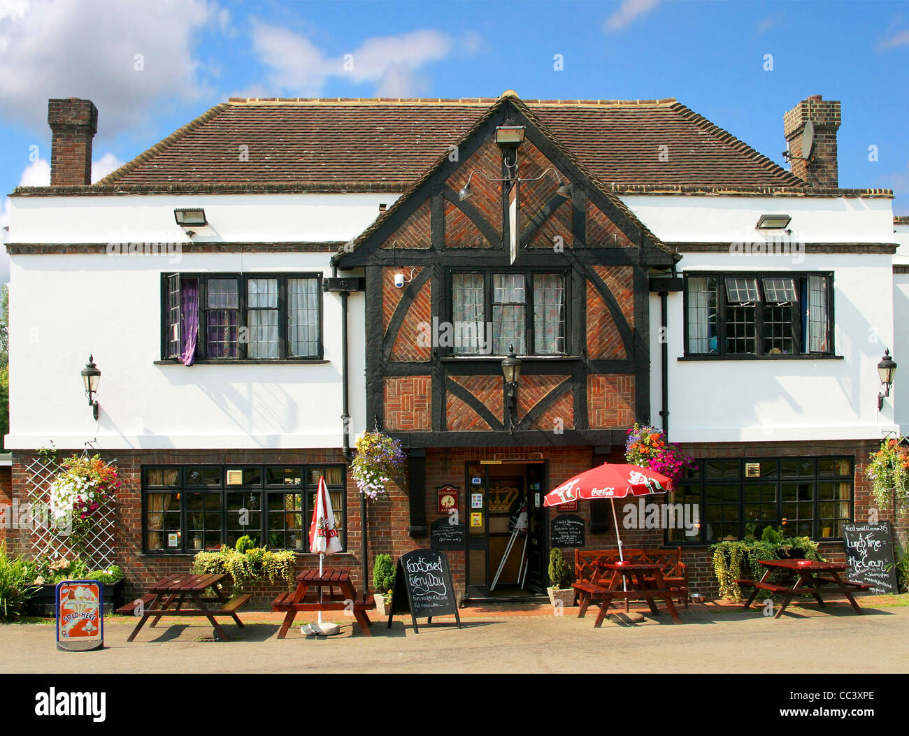 The Crown Country Pub at Chipperfield, Herts, UK Stock Photo Alamy