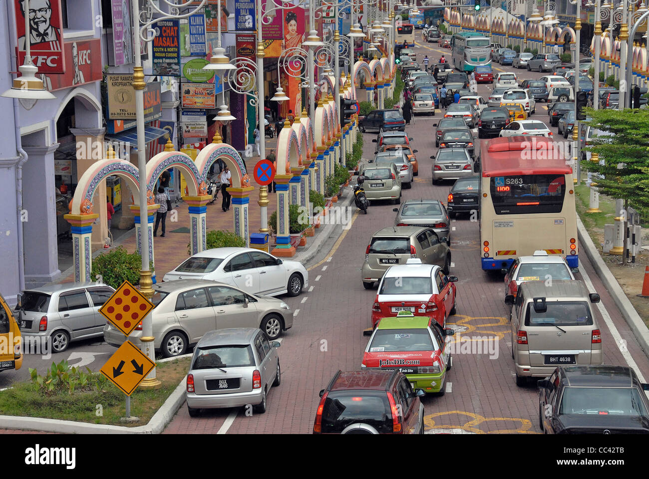 Street Scene Little India Kuala Lumpur Malaysia Stock Photo Alamy