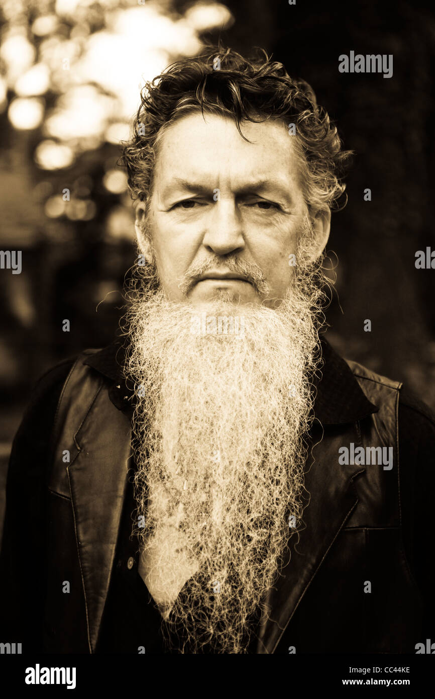 Portrait of Ron Whitehead, Louisville, Kentucky, American beat poet