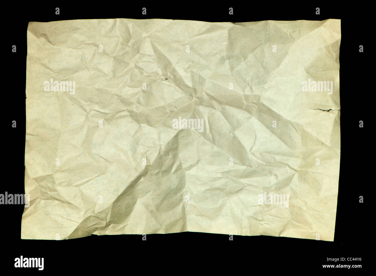 Old crumpled paper. Paper texture Stock Photo