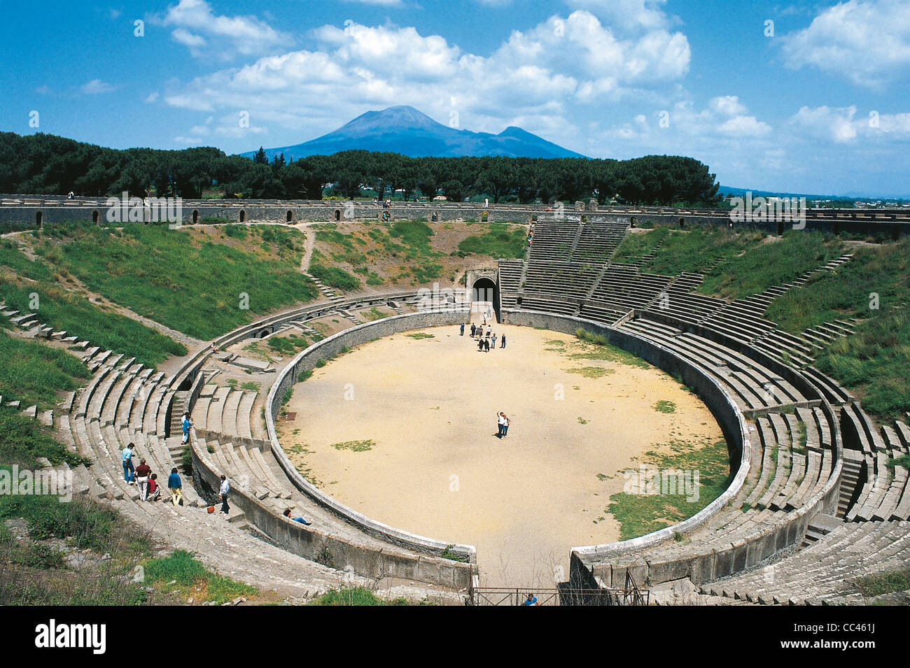 Campania Pompei Amphitheatre Stock Photo Alamy