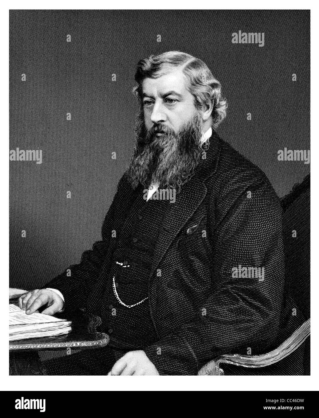George Ward Hunt 1825 1877 British Conservative Party politician statesman Chancellor Exchequer First Lord Admiralty Stock Photo