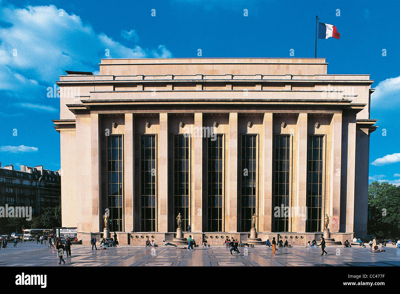 France - Ile-De-France - Paris. Chaillot Palace. Designers Architects Jacques Carlu, Louis-Hippolyte Boileau, And Leon Azema, Stock Photo