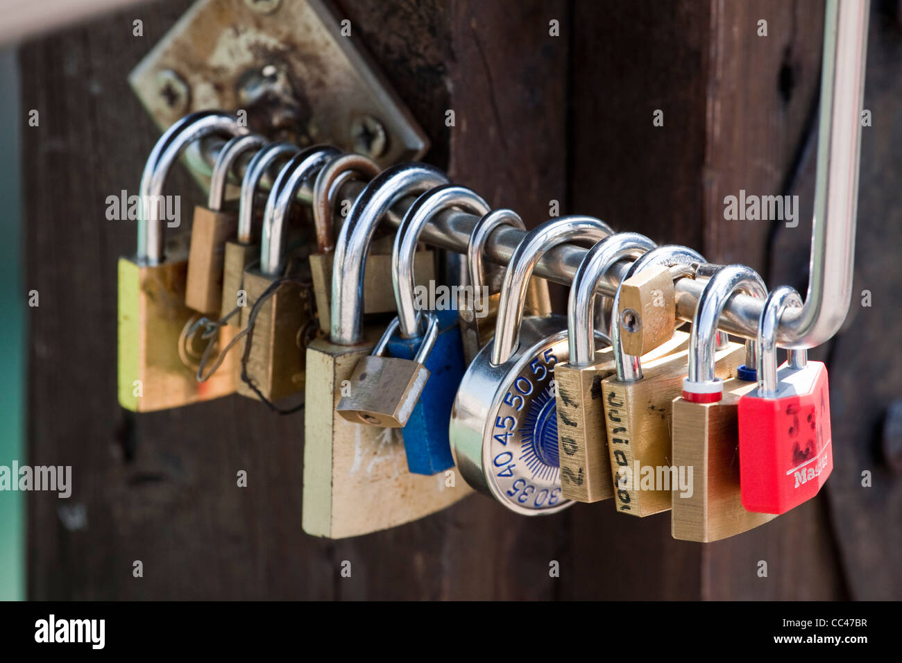 Padlocks on Academia Bridge, Venice, Italy Stock Photo Alamy