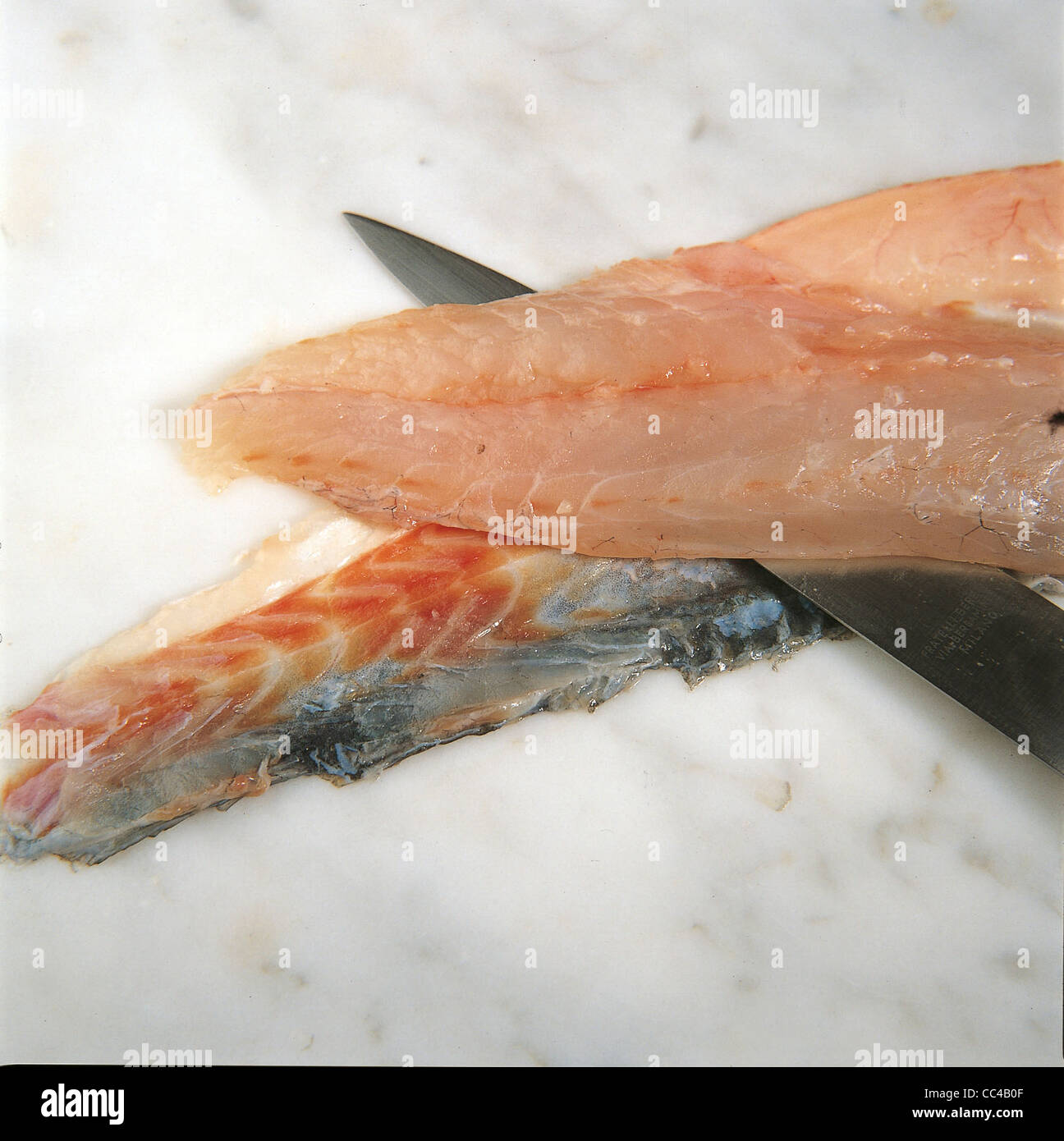 Cuisine: How To Fillet The Sea Bass (6 Stock Photo - Alamy