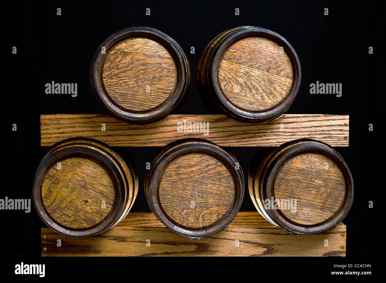Wood Barrels Stock Photo