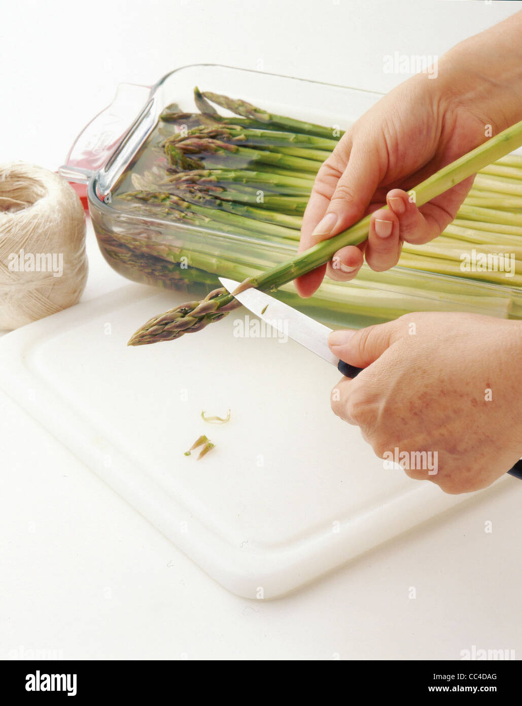 Kitchen: Asparagus With Cold Sauce Chantilly Mayonnaise (2 Stock Photo ...