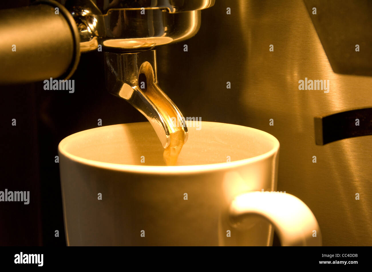 Coffee Machine at work Stock Photo Alamy