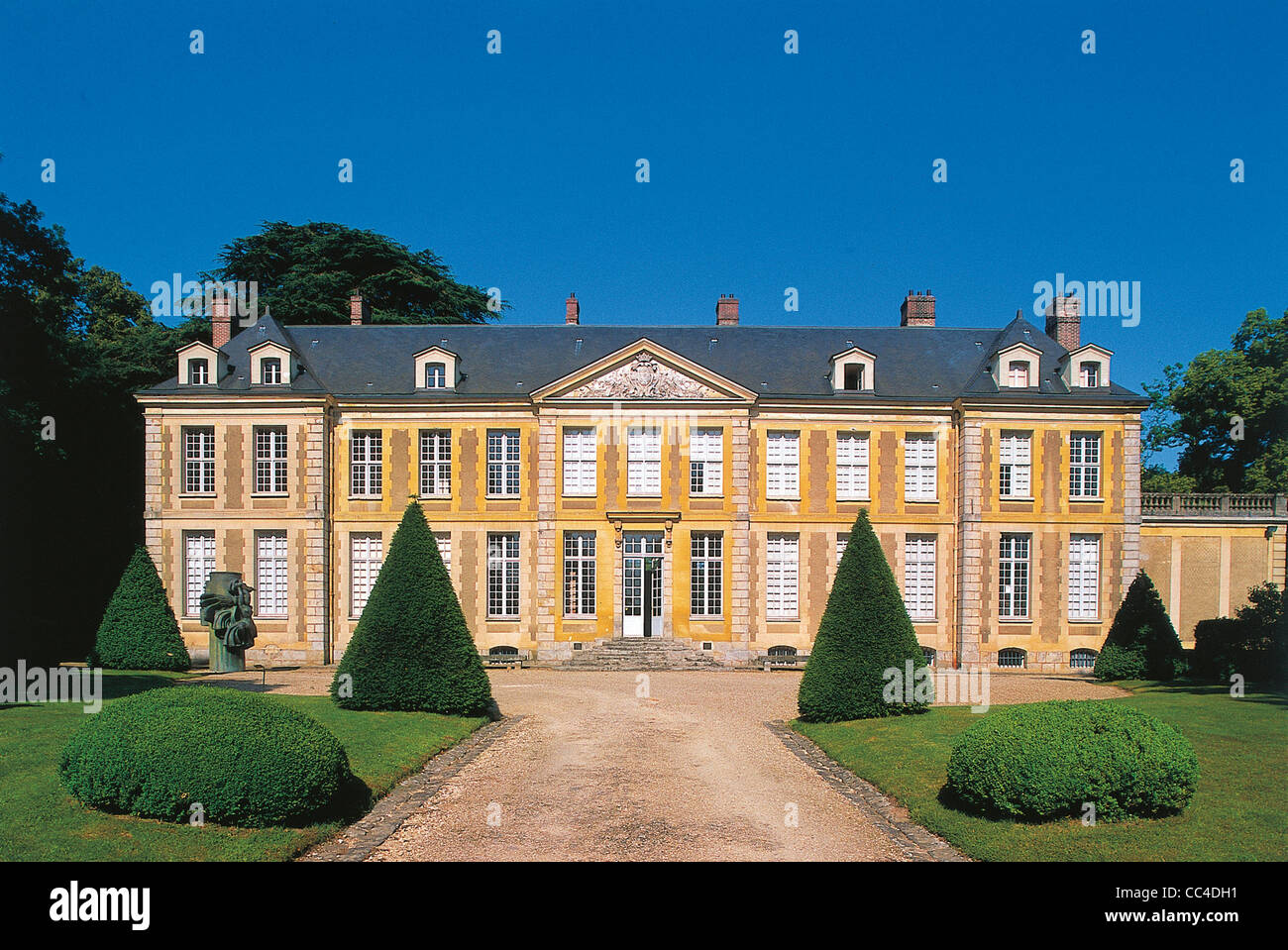 France IleDeFrance Coubertin Castle Stock Photo Alamy