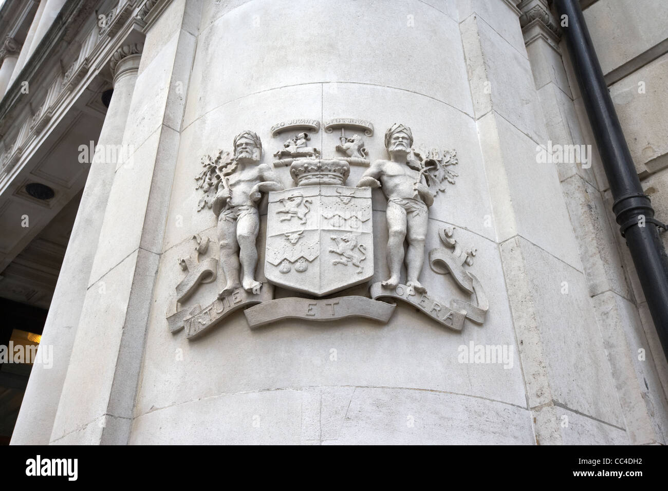 the duff fife coat of arms on the whitehall court building horse guards