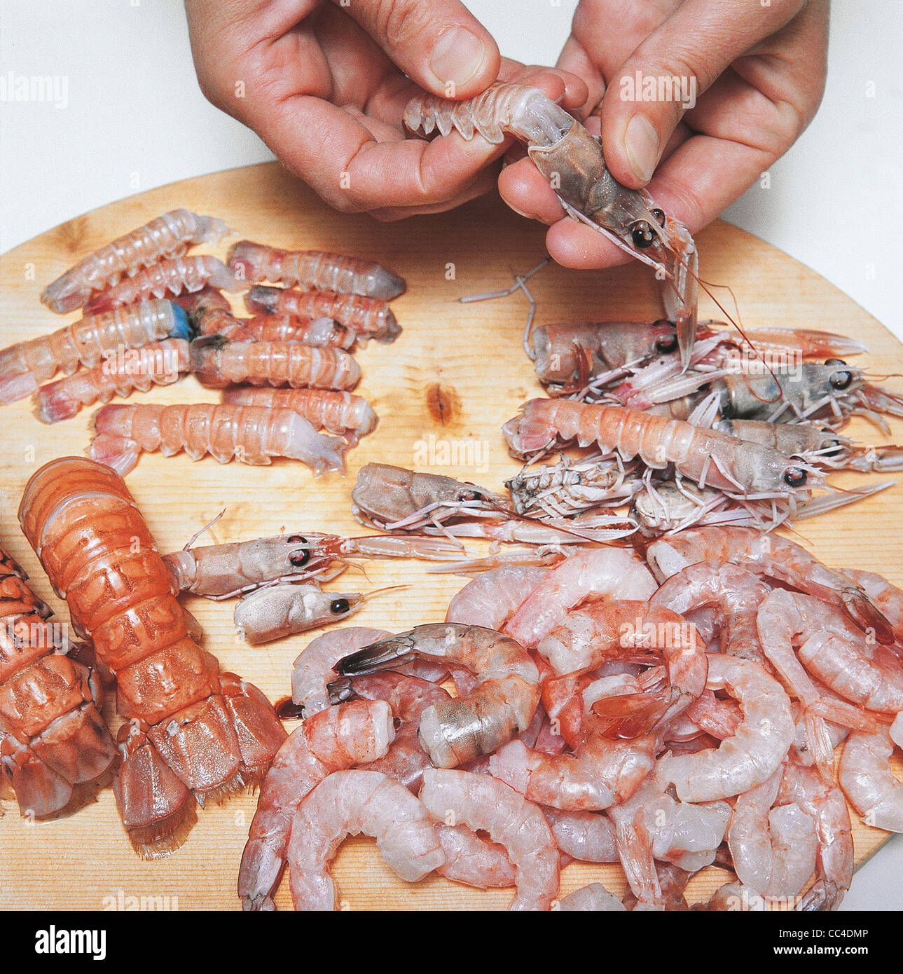 Food storage of shellfish freezing 2 hires stock photography and