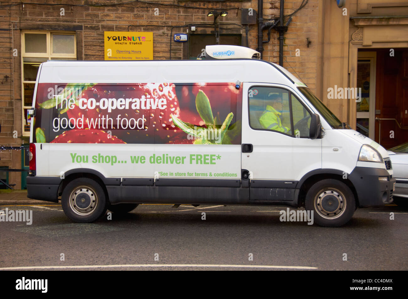 Co-op delivery van on the road Stock Photo - Alamy