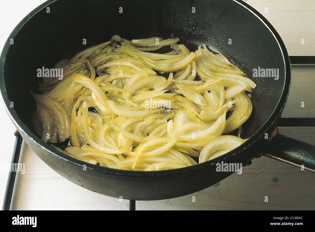 Kitchen: The Spaghetti Turnip Greens With Onion Sauce To Botargo (1 Stock Photo