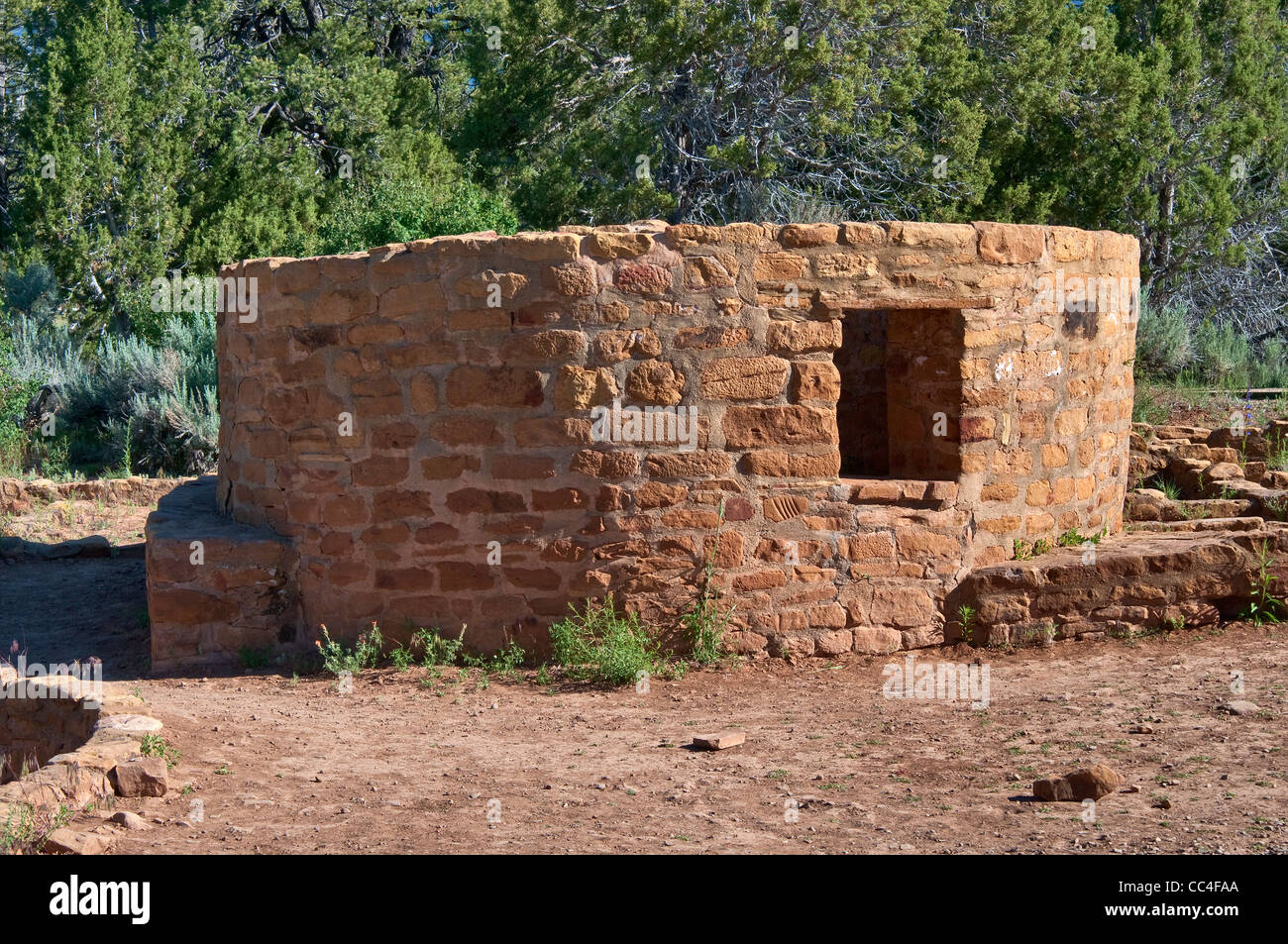 Far View Tower, Far View Sites Complex, Mesa Verde National Park, Colorado, USA Stock Photo