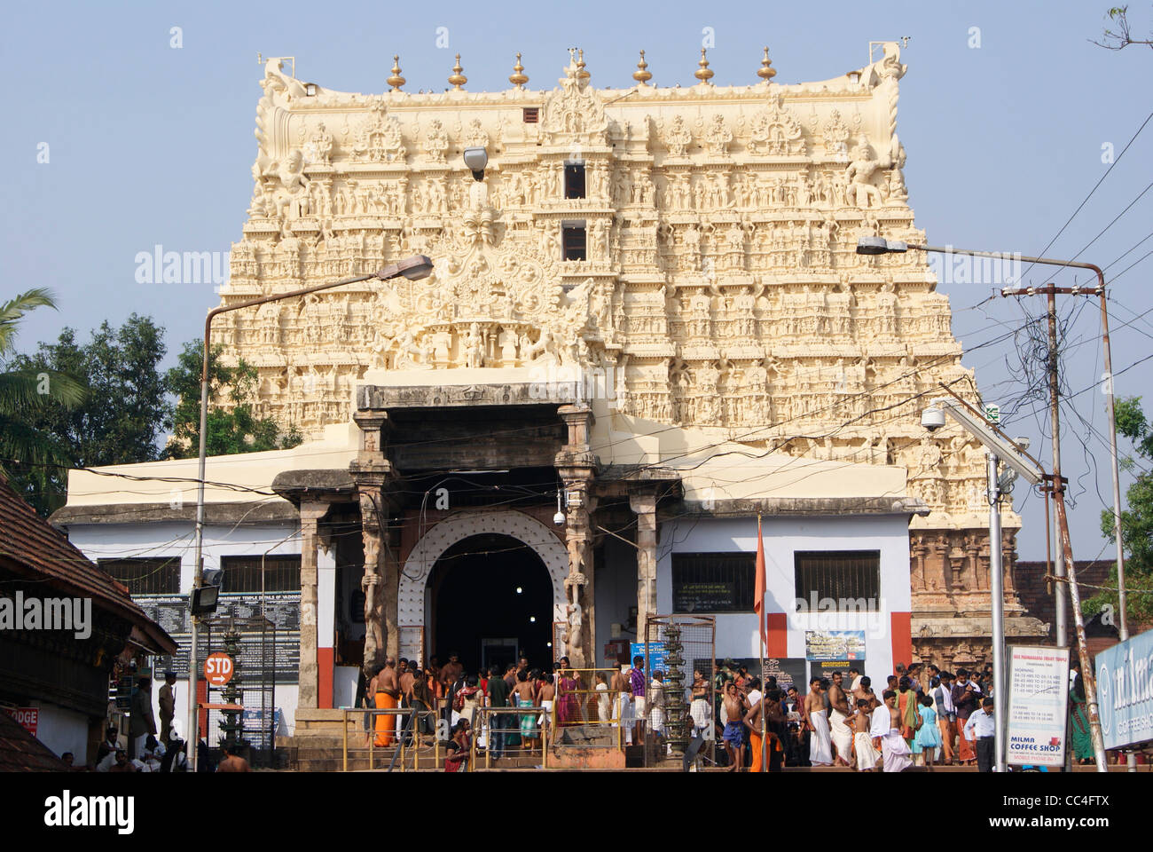 Sree Padmanabhaswamy Temple in Kerala. (Richest temple in the world) Stock Photo