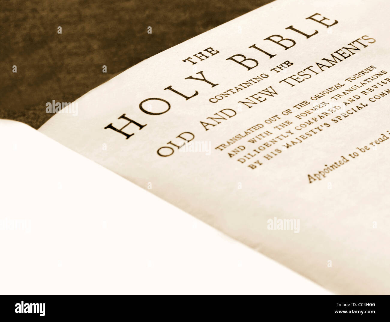 The holy bible Stock Photo - Alamy