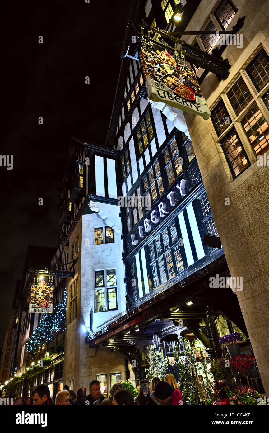Liberty, Great Marlborough Street, London, England, UK, at Christmas Stock Photo