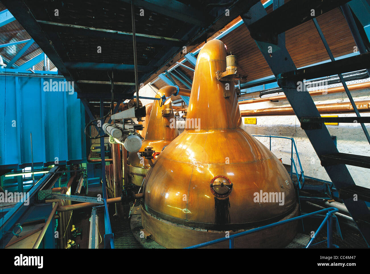 United Kingdom, Scotland. Highland Edderton, Distillery Balblair. Room Alembic Stock Photo