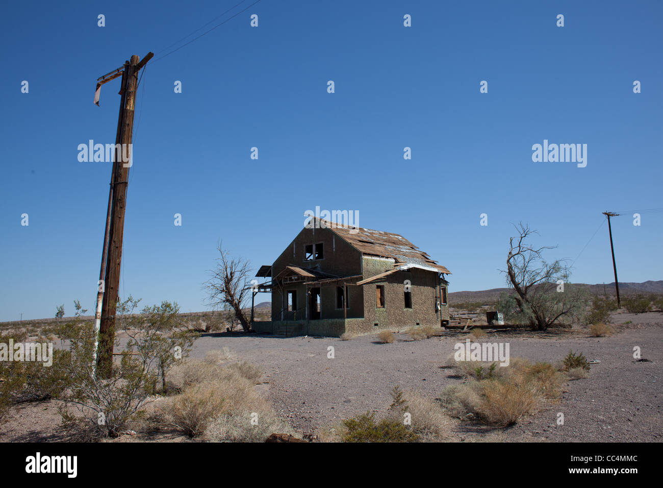 Ludlow Ghost Town, California Stock Photo Alamy