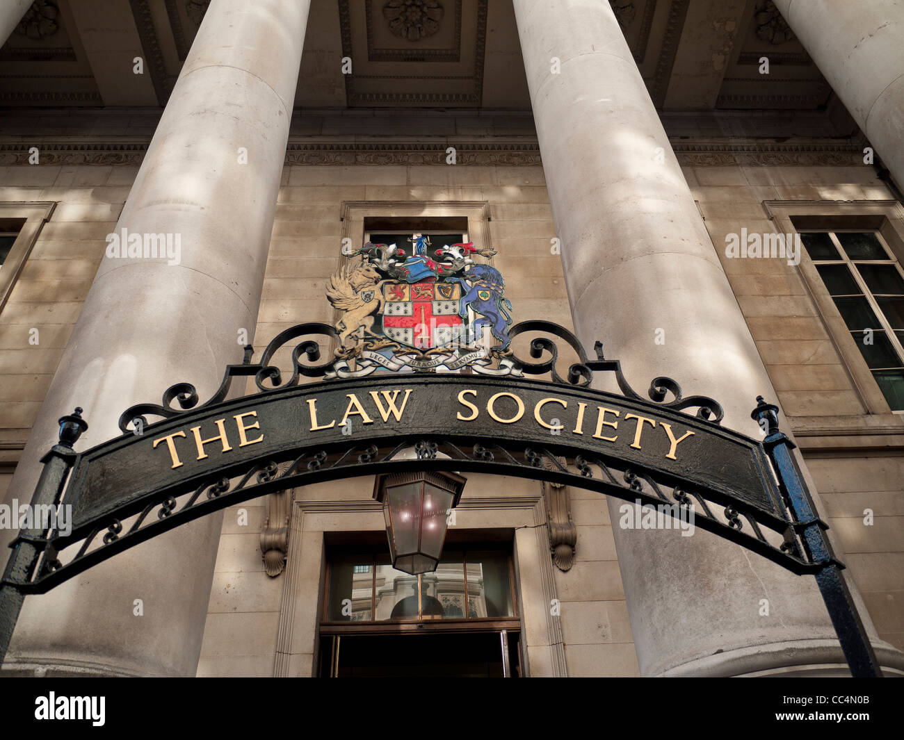 The Law Society Building With Banner And Heraldic Flag Over