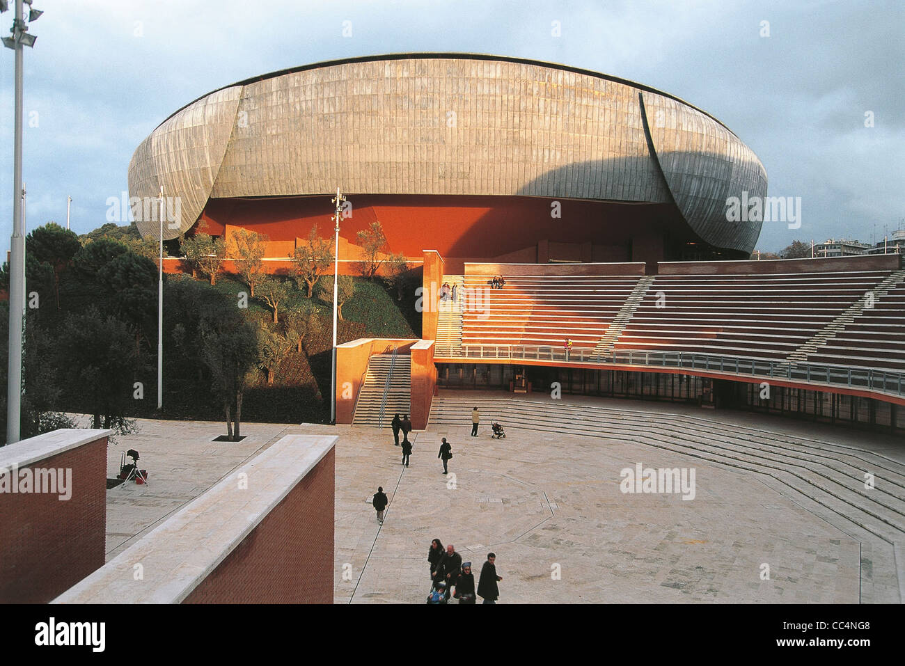 Italy - Lazio Region - Rome - Music Park Auditorium - Architect: Renzo Piano - St Cecilia's Hall (2.800 Seats) Stock Photo