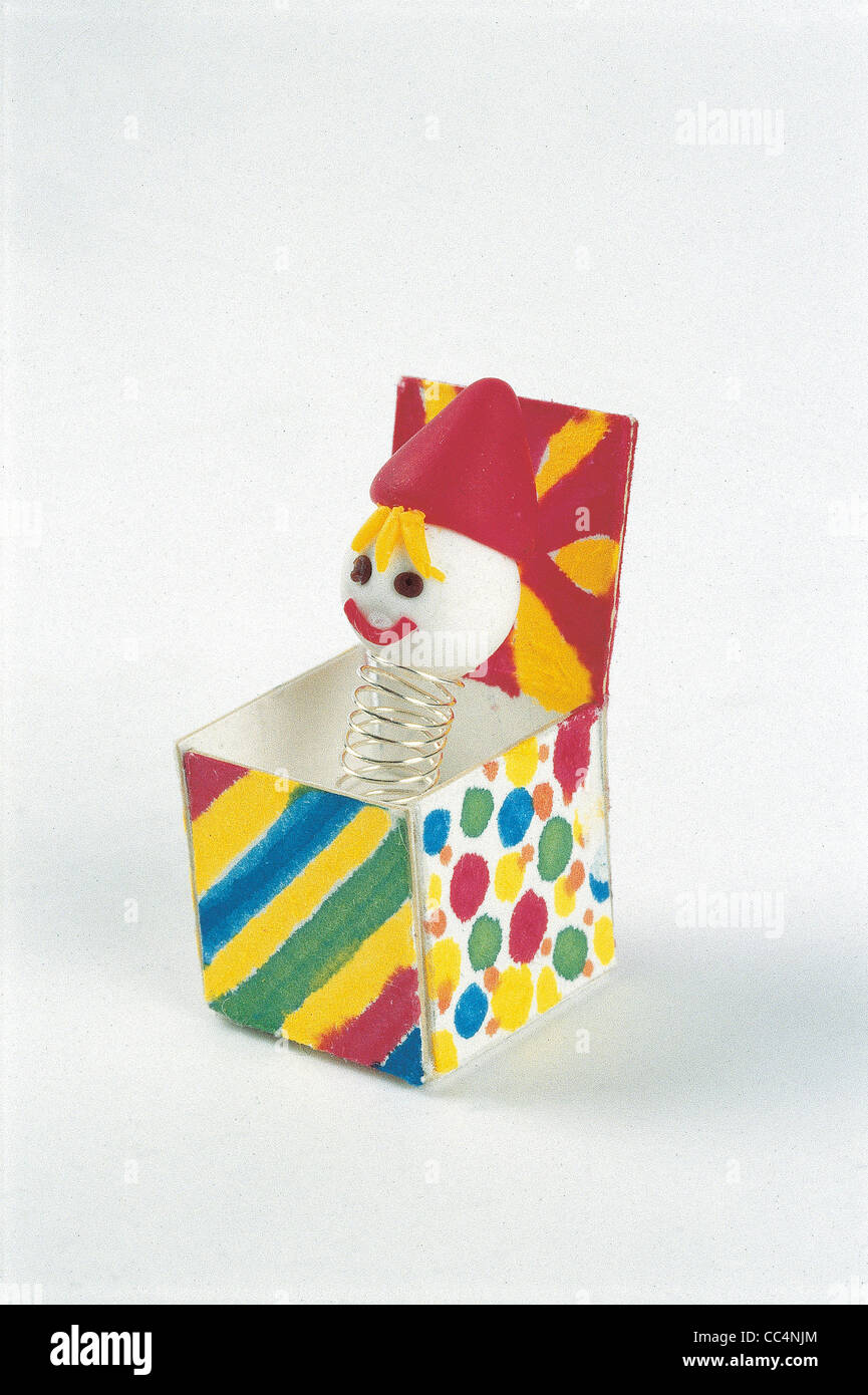 Collectibles. Shopping Miniature Toy Store. Box Surprise Stock Photo