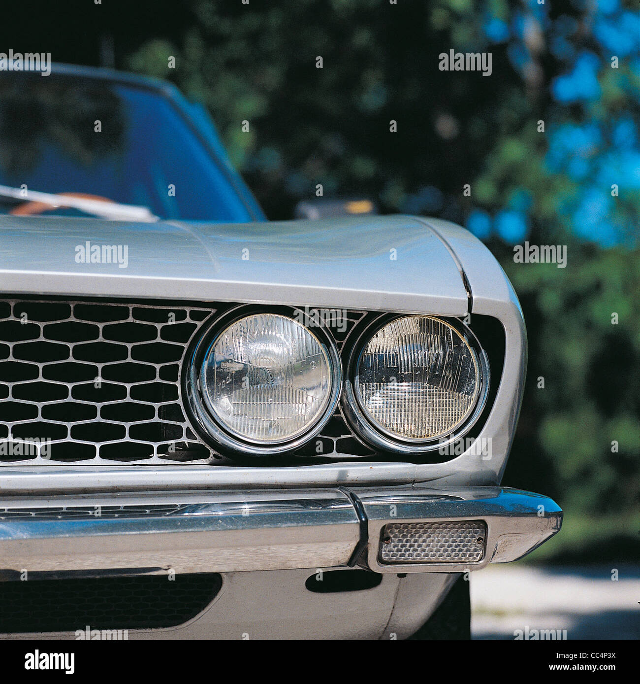 Cars Italy XX - Auto Fiat Dino 2000 Coupe. Year 1968. Metallic Gray. Particular Stock Photo