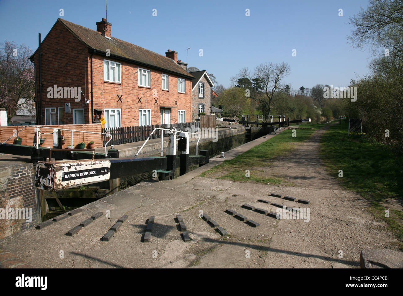 barrow upon Soar deep lock leicestershire Stock Photo Alamy
