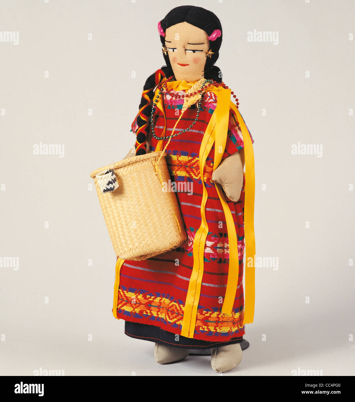 Collecting Toys Twentieth Century.Mexican Doll Big. Southern Mexico, Oaxaca. Ethnicity Triqui. Height Cm.46 Stock Photo